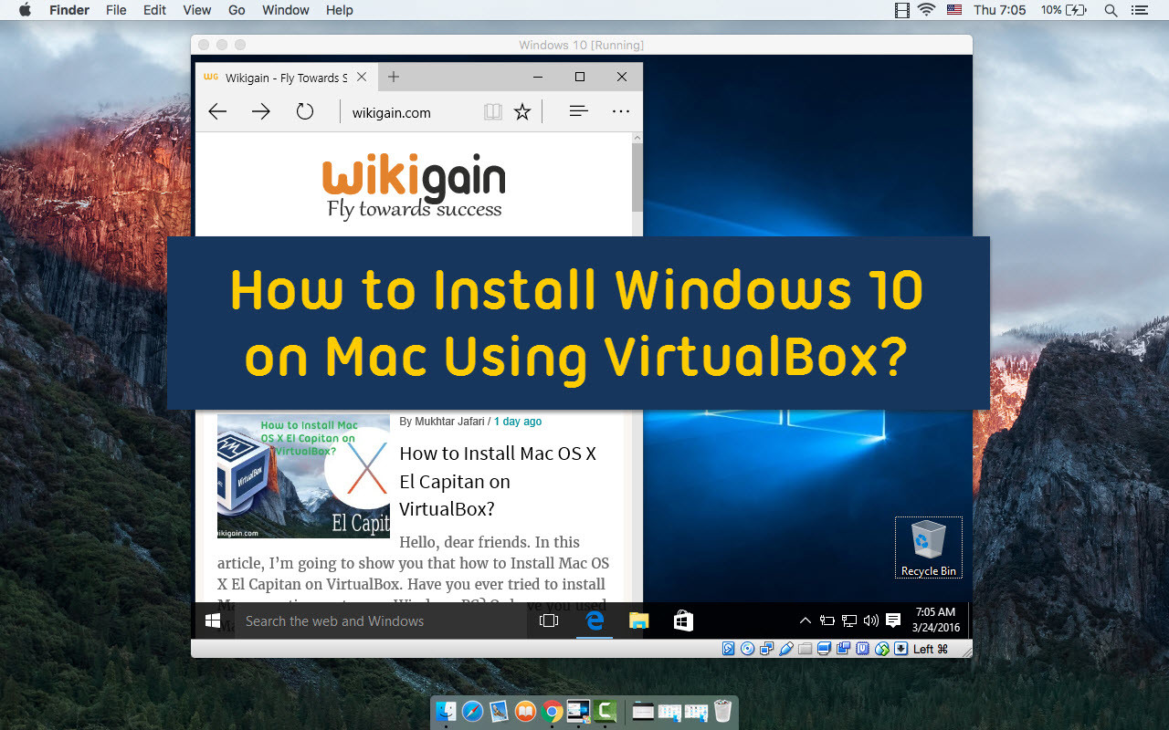 mac os x virtualbox for windows 10